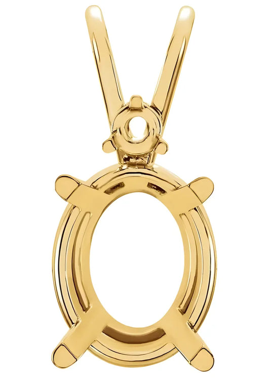 14K Montadura Dije Oval
