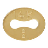 14K Etiqueta P/Cadena