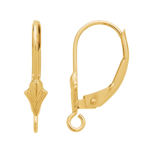 14K Sist P/Arete Flor Liz
