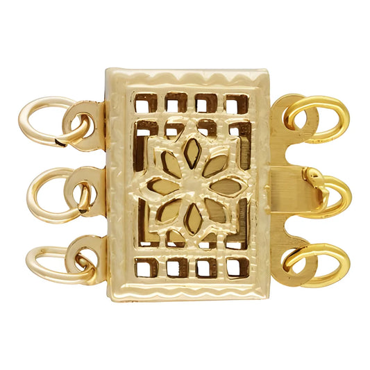 14K Broche P/Collar Filigrana P/3 H.