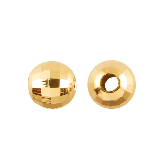 14K Bolita Facetada