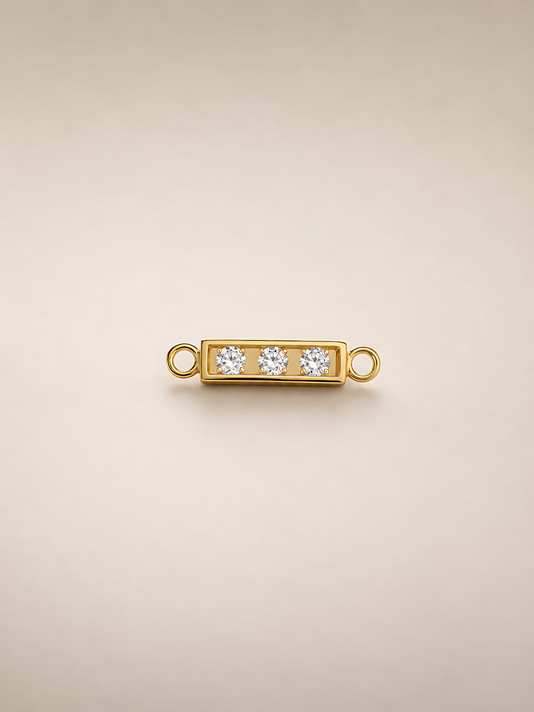 14K Separador Barra C/3 Cz
