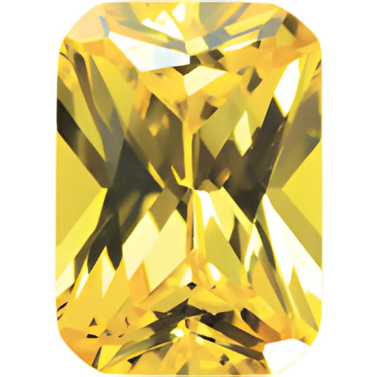 Circonia Octagonal Amarilla