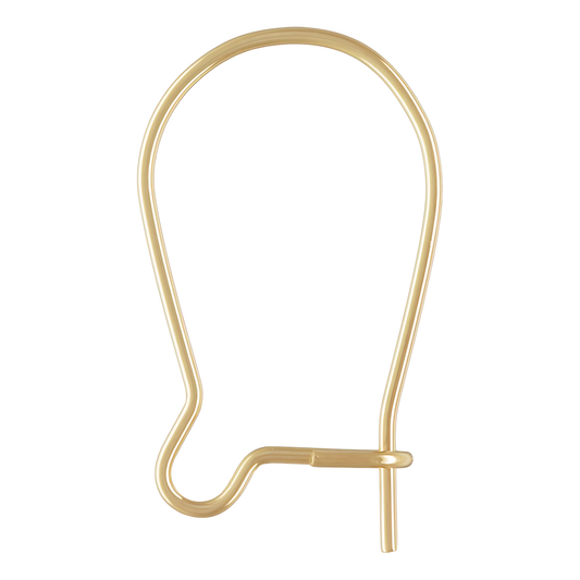 Gf 14K Gancho Arete Cerrado