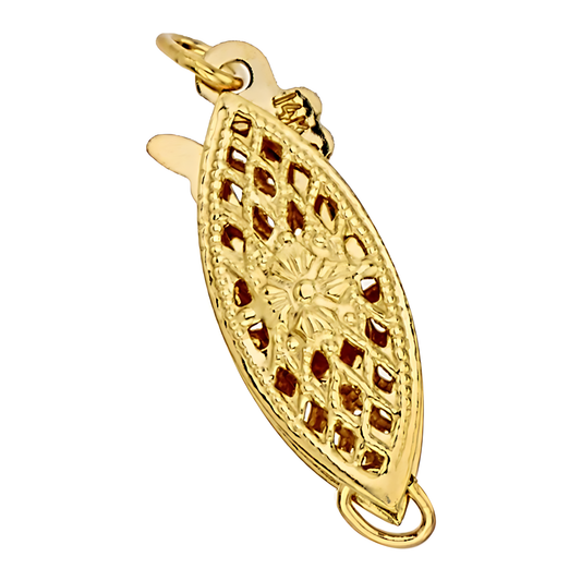 Gf 14K Broche Collar Filigrana