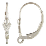 Plata Arete Gancho Flor Liz