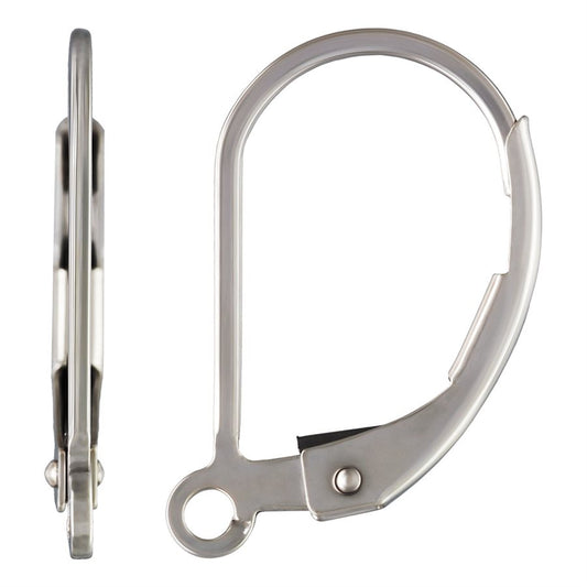 Plata Arete Gancho Liso
