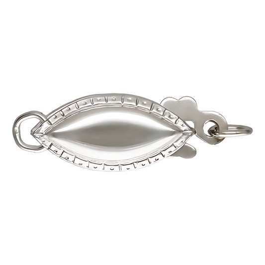 Plata Broche Pepita Liso