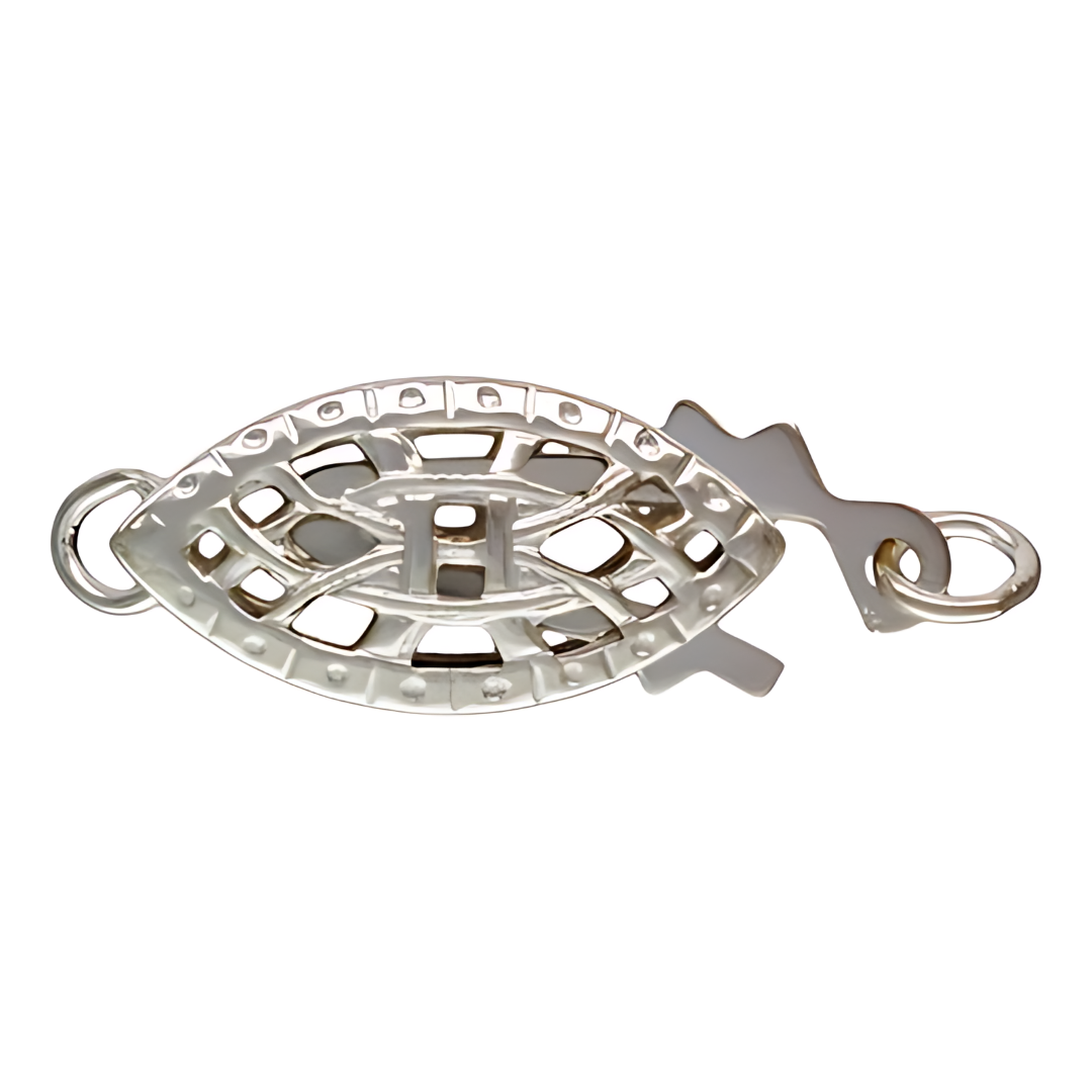 Plata Broche Pepita Calado