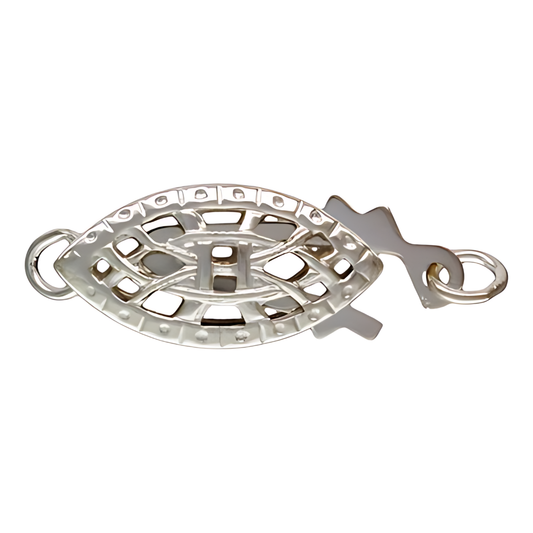 Plata Broche Pepita Calado