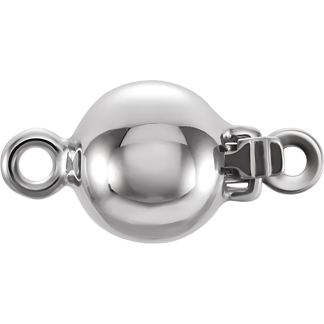 Plata Broche 10 mm Liso