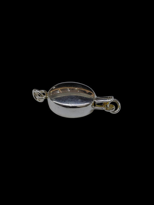 Plata Broche Ovalado