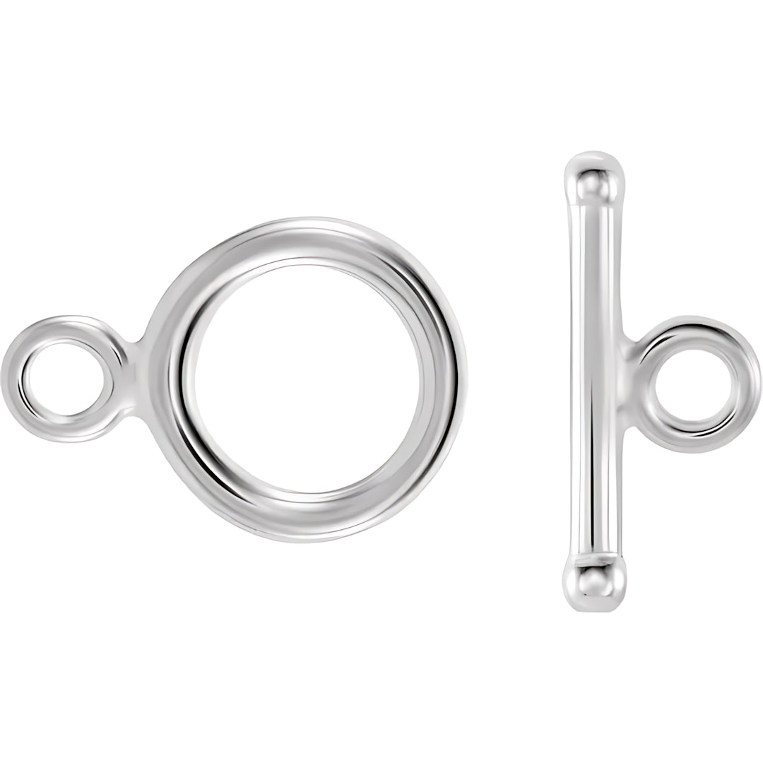 Plata Broche Aro Y Tubo Med