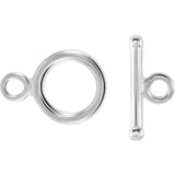 Plata Broche Aro Y Tubo Med