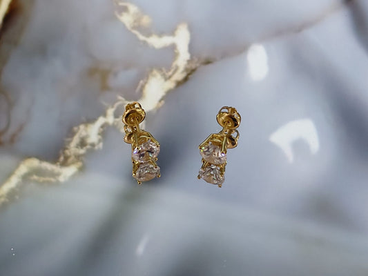14K Par Broq Canasta C/Cz