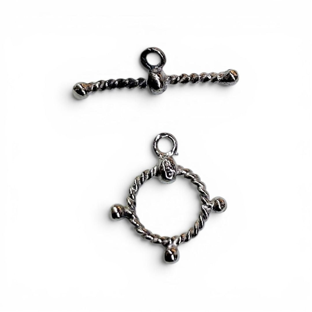 Plata  Broche Aro Y Tubo Chico