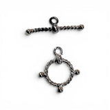 Plata  Broche Aro Y Tubo Chico