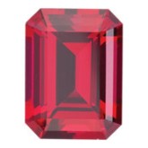 Ruby sintetico octagonal